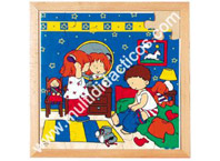 Puzzles higiene vestirse y peinarse