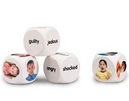 Cubos de emociones en ingles